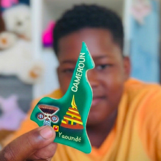 Pièces magnétiques cameroun— puzzle éducatif bois Yohel, jeu enfant dès 4 ans
