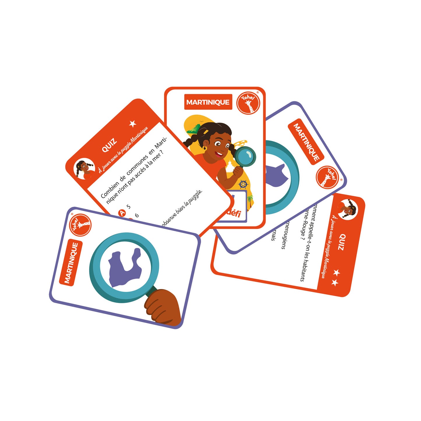 jeu de cartes de quiz sur la Martinique