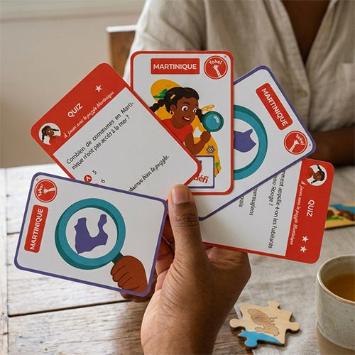 jeu éducatif de cartes quiz et devinettes sur la Martinique  - Yohel